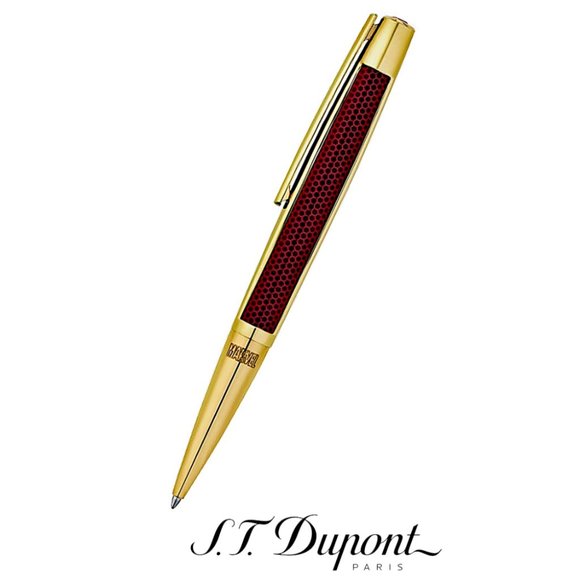 S.T. Dupont Limited Edition 405720 Iron Man Defi Red Gold Trim Ballpoint Pen - Picture 1 of 9